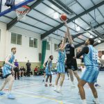 Eoin Quigley off his fingertips to score over Eli Lenihan