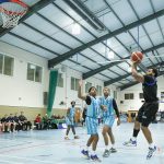 Jordan Perkins pulls up for a two point jumper