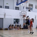 Louise Galvin gets a tough shot away