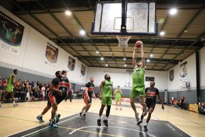 Eoin Quigley at full stretch to finish