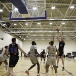 Cian Sullivan floats in a score