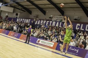Daniel Jokubaitis nails a three pointer