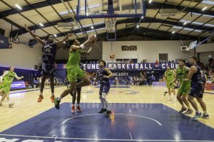 Jaden Daughtry evades Neptune’s Kendall Taylor to score